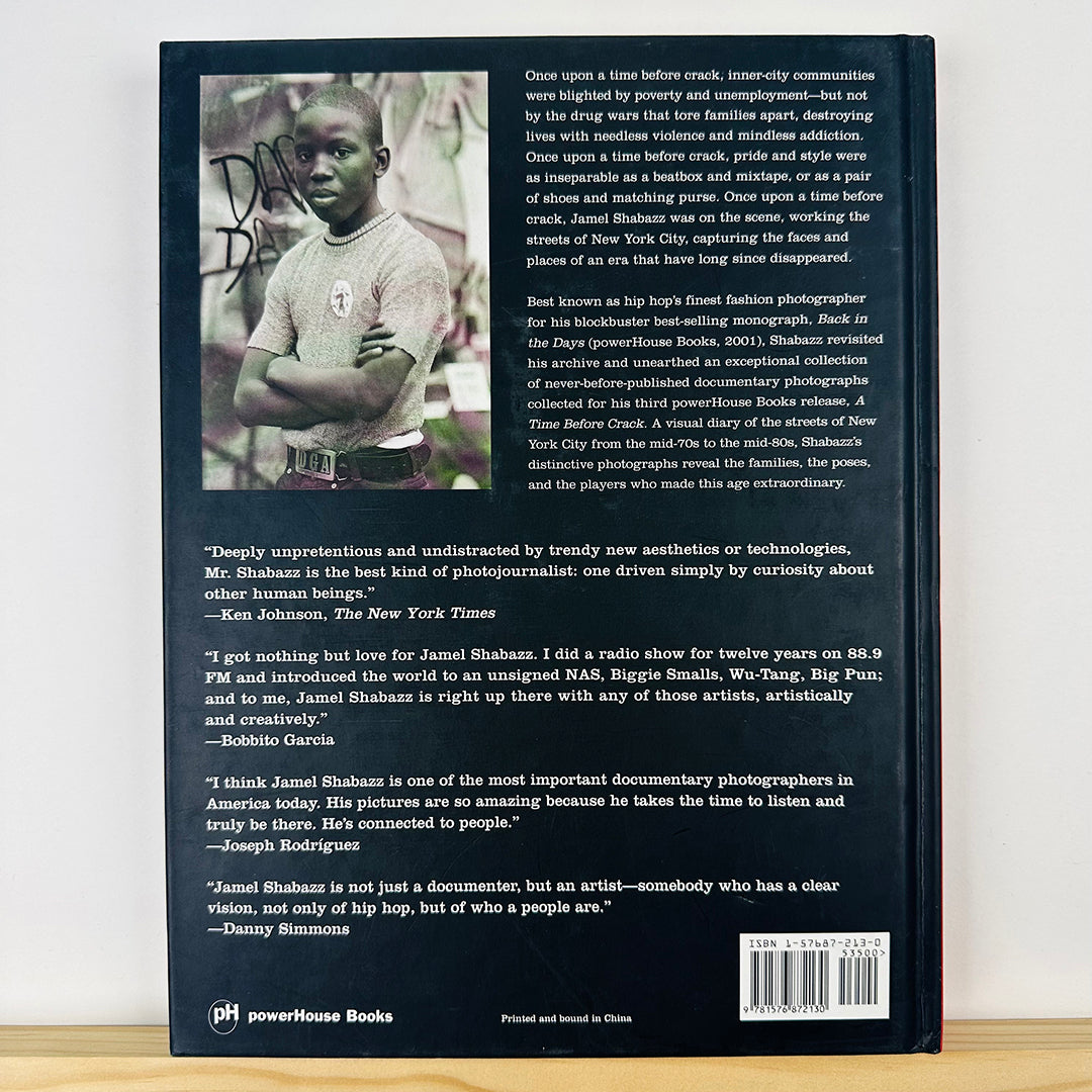 A Time Before Crack by Jamel Shabazz (with signed print)