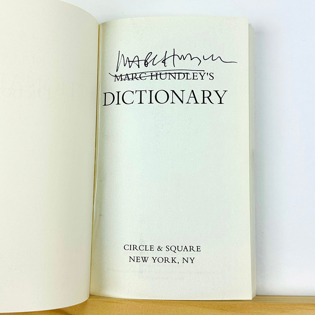 Dictionary by Marc Hundley