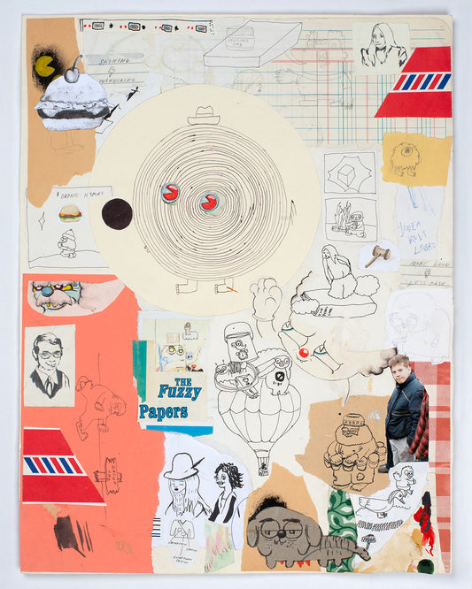 The Fuzzy Papers (drawing / collage) by Shayne Ehman