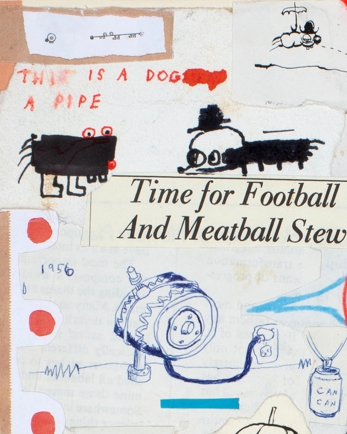 Blue Dust Nebula (drawing / collage) by Shayne Ehman