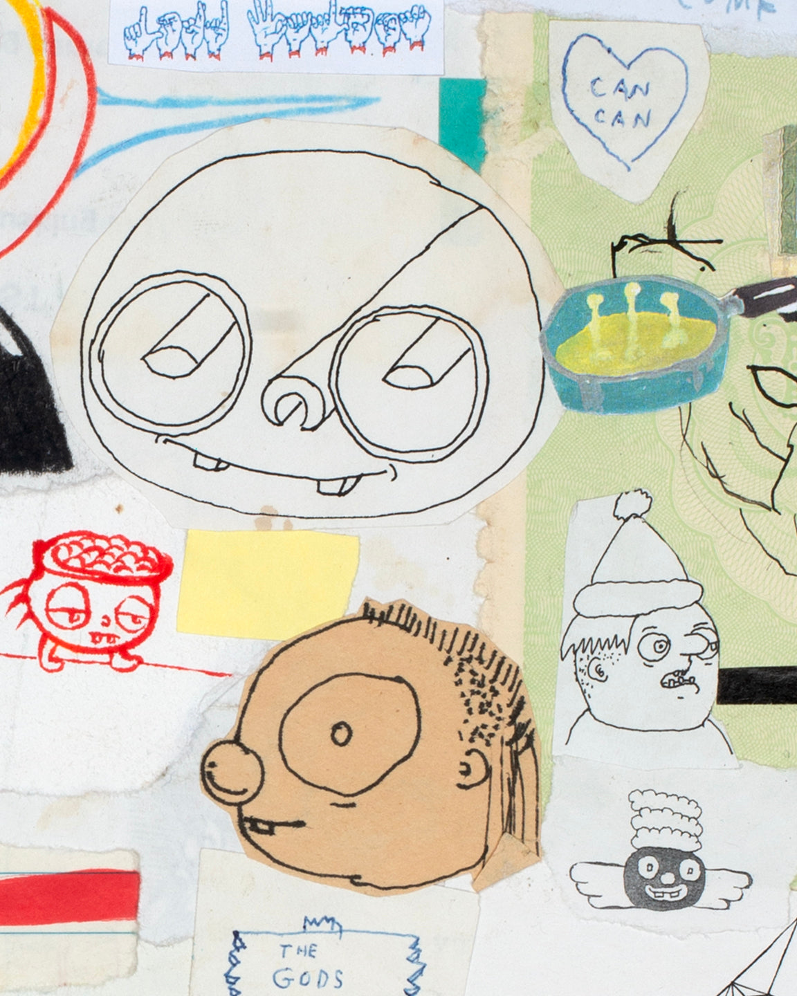 Blue Dust Nebula (drawing / collage) by Shayne Ehman