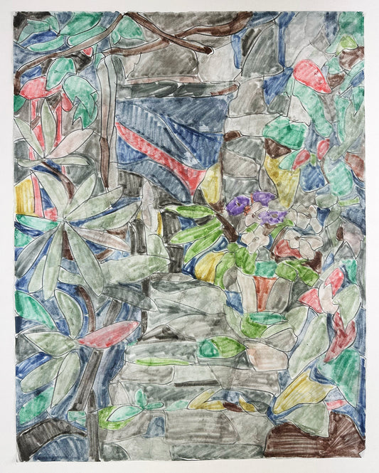 Garden Drawing (1) by Lukas Geronimas Giniotis