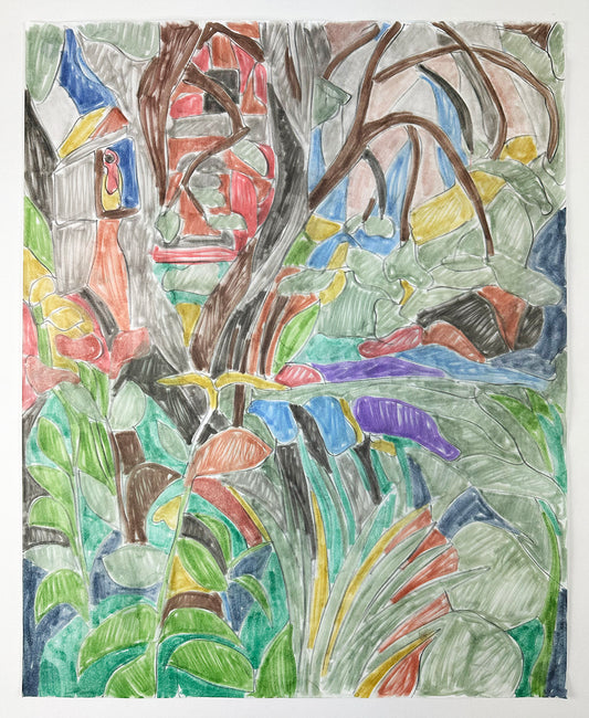 Garden Drawing (2) by Lukas Geronimas Giniotis