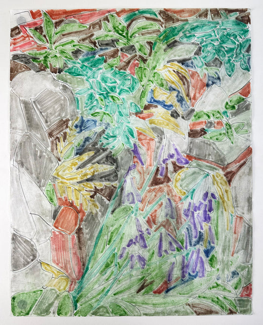 Garden Drawing (3) by Lukas Geronimas Giniotis