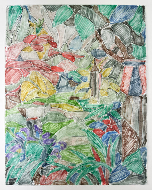 Garden Drawing (5) by Lukas Geronimas Giniotis