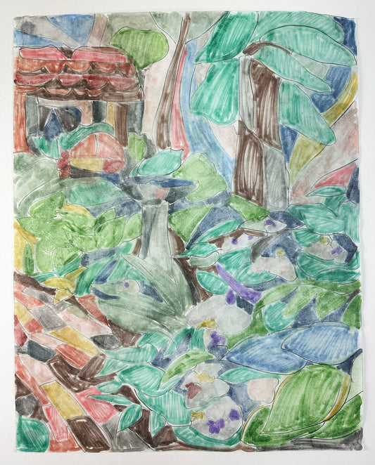 Garden Drawing (6) by Lukas Geronimas Giniotis