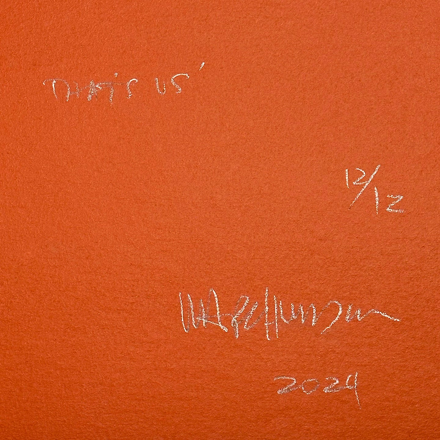 That's Us (print) by Marc Hundley